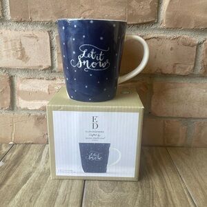 Ellen DeGeneres Navy Blue 'Let it Snow' Mug